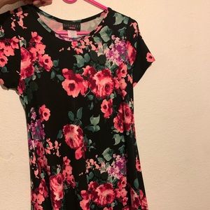Black floral dress